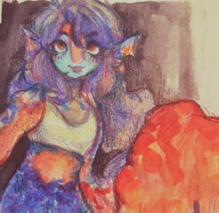 OC Gouache Sketch 2